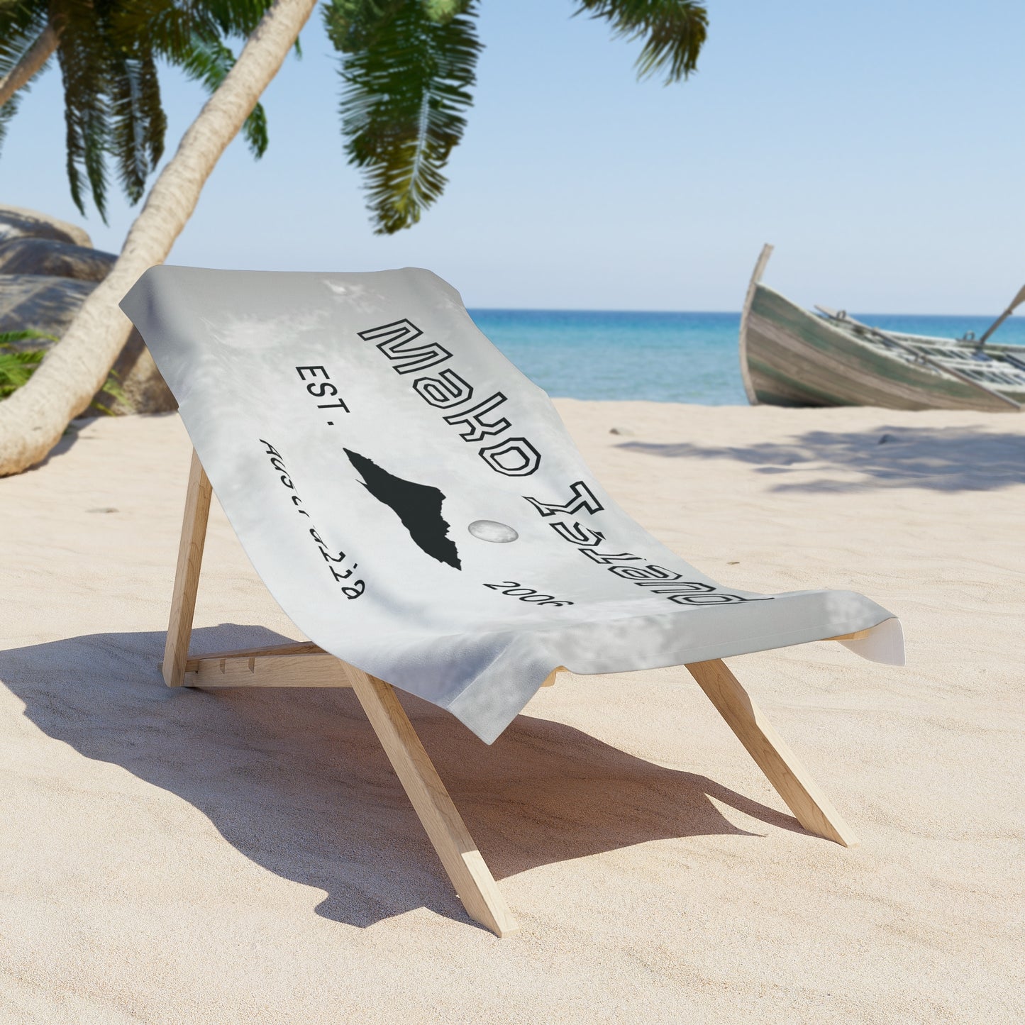 Mako Island Beach Towel