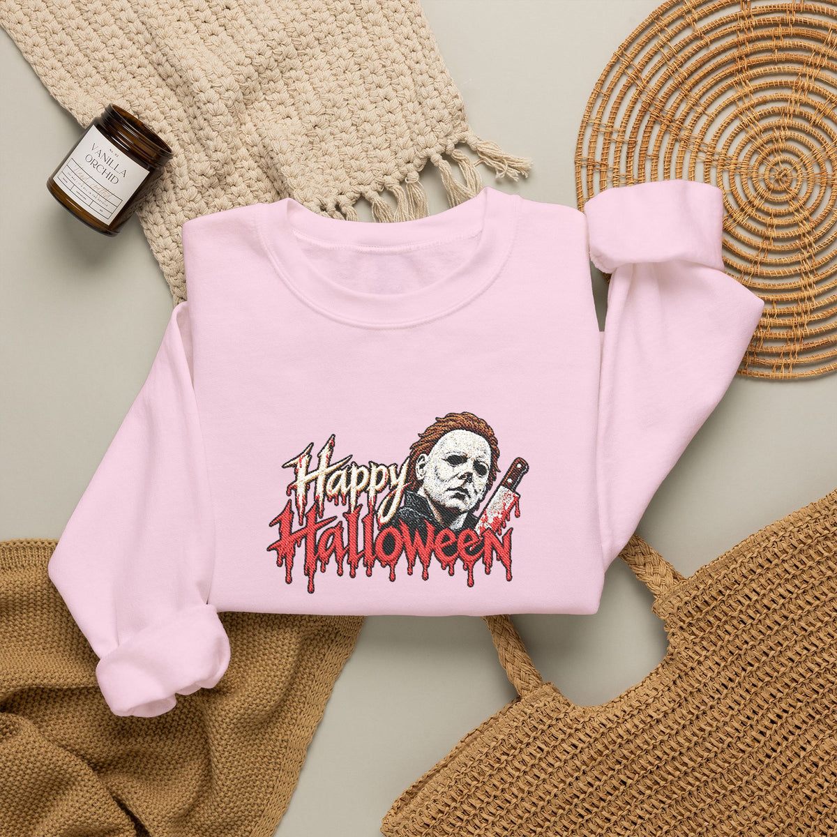 Halloween Crewneck Sweatshirt (Embroidery)