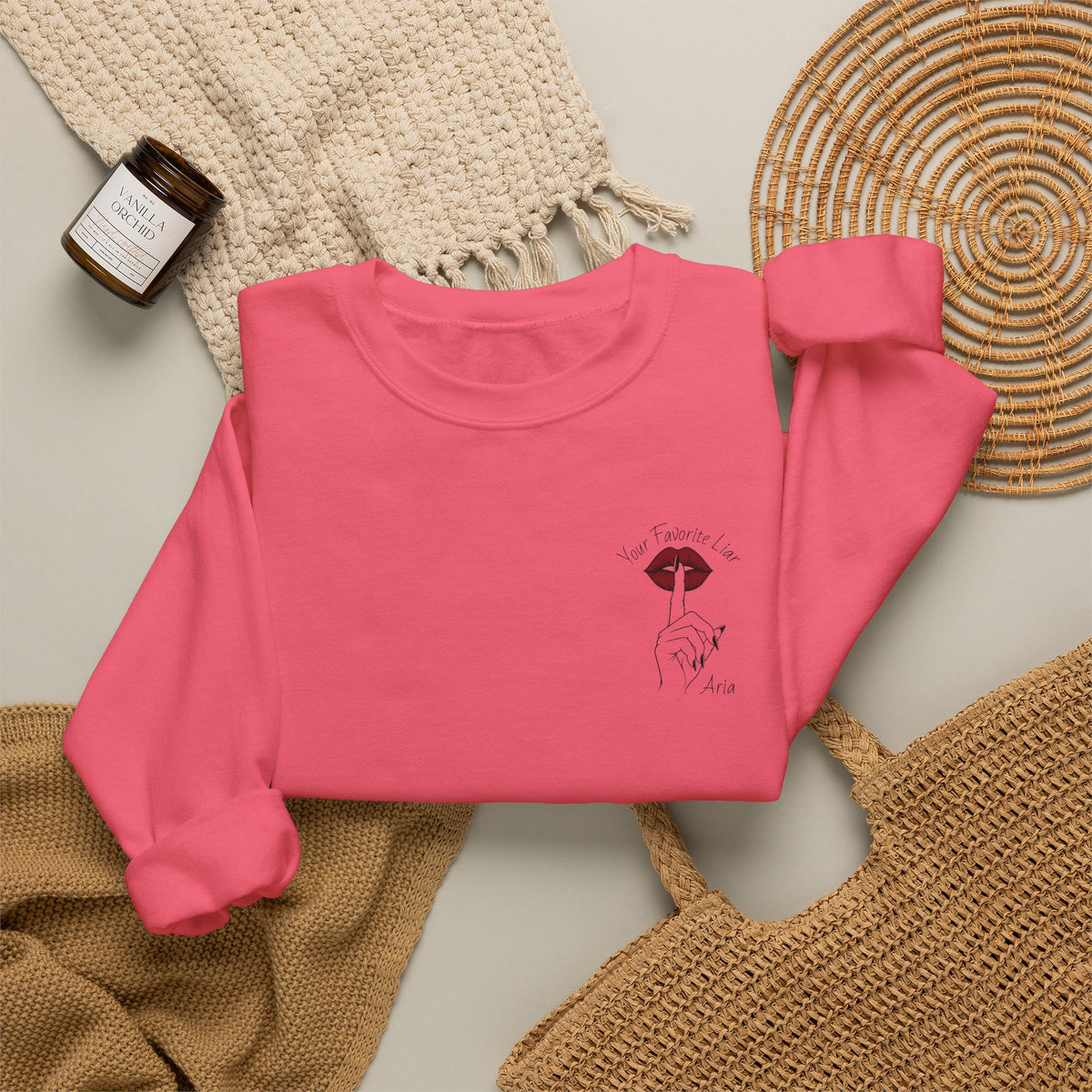 Your Favorite Liar Aria's Txts Crewneck Sweatshirt