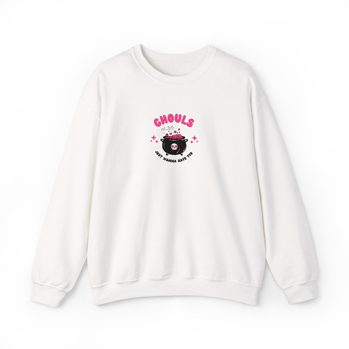 Ghouls Just Wanna Have Fun Crewneck Sweatshirt (Embroidery)