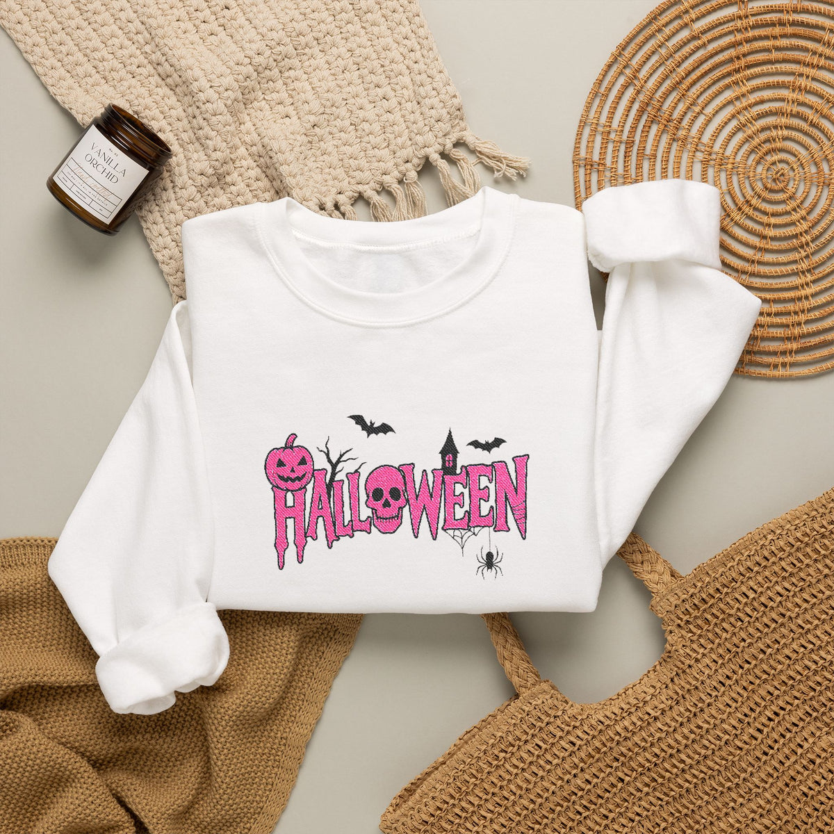 Halloween Crewneck Sweatshirt (Embroidery)