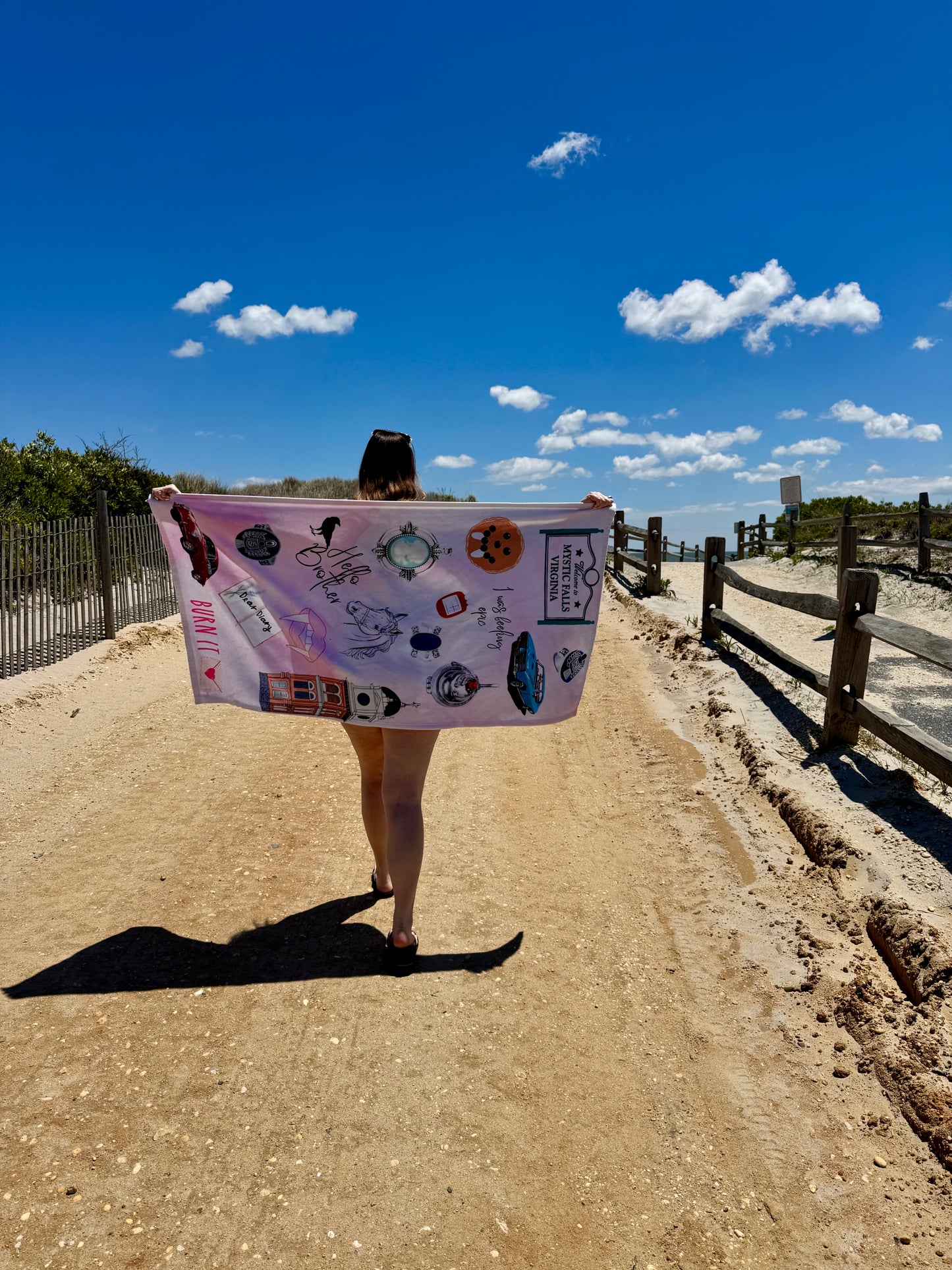 TVD Beach Towel