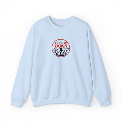 Upside Down Crewneck Sweatshirt (Embroidery)