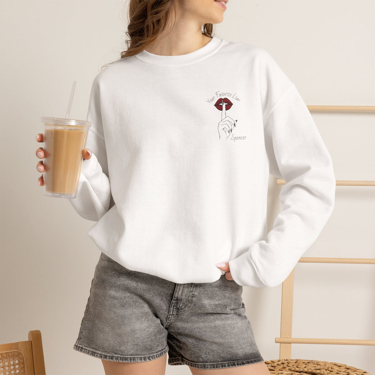 Your Favorite Liar Spencer's Txts Crewneck Sweatshirt