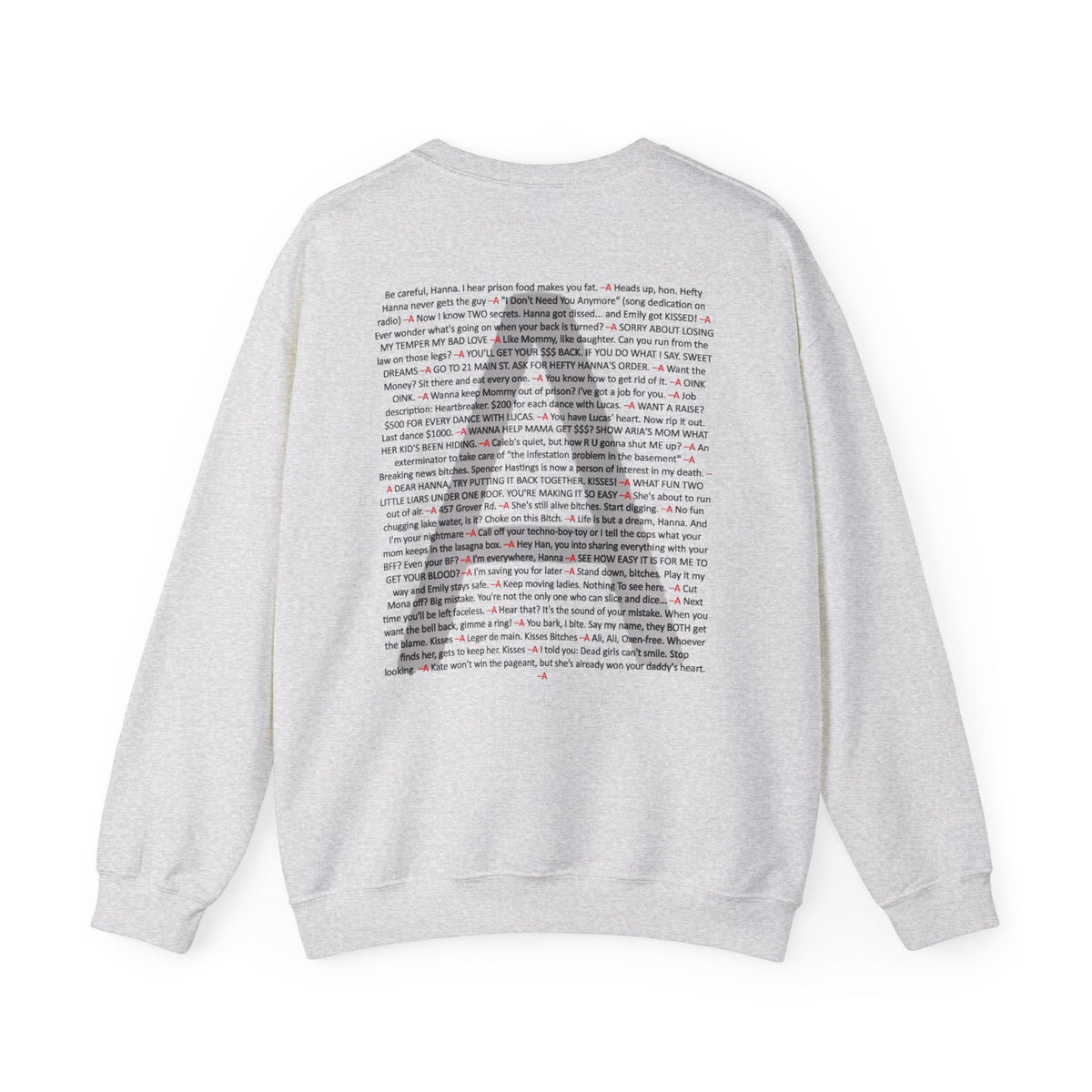 Your Favorite Liar Hanna's Txts Crewneck Sweatshirt