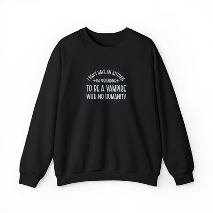 Vampire Humanity Crewneck Sweatshirt (Embroidery)