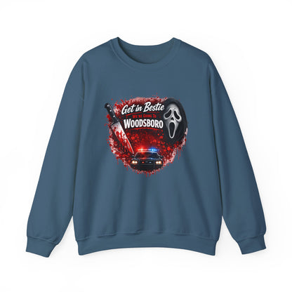 Get in Bestie (Woodsboro) Crewneck Sweatshirt