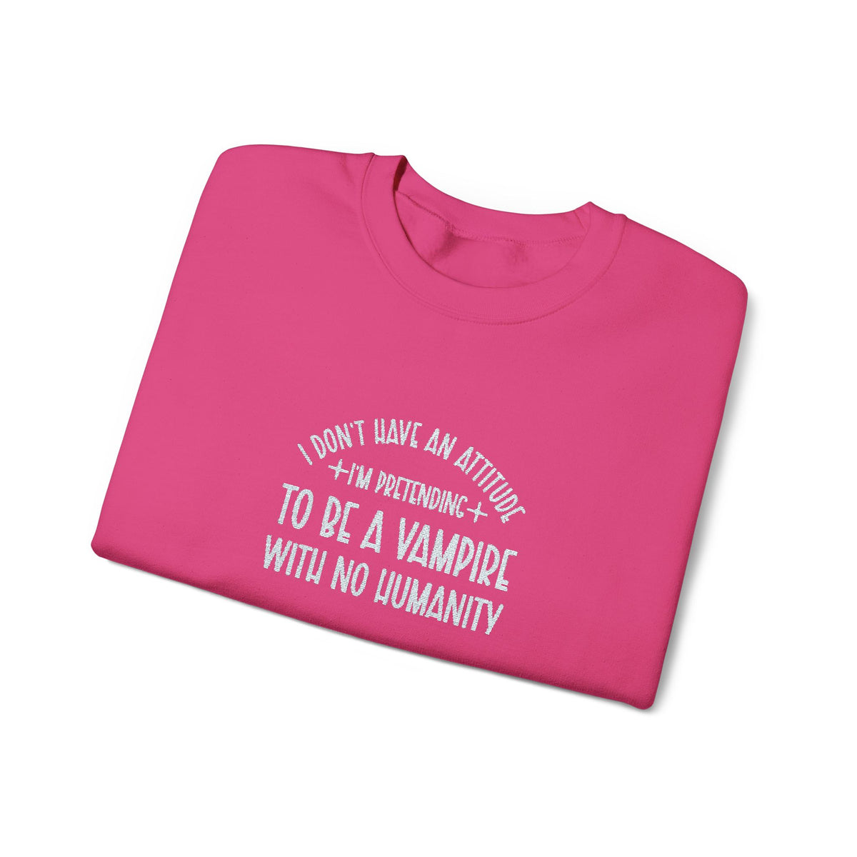 Vampire Humanity Crewneck Sweatshirt (Embroidery)