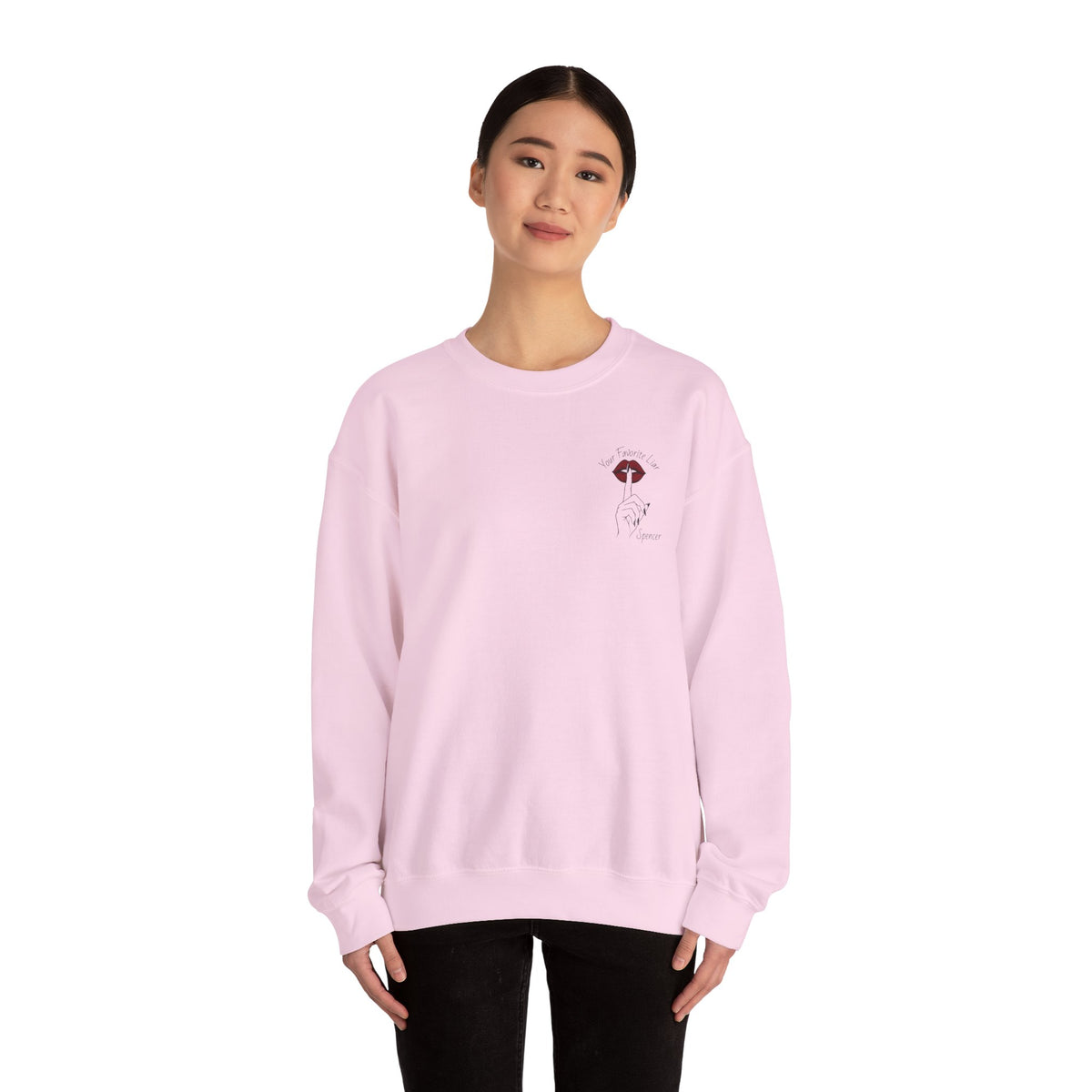 Your Favorite Liar Spencer's Txts Crewneck Sweatshirt