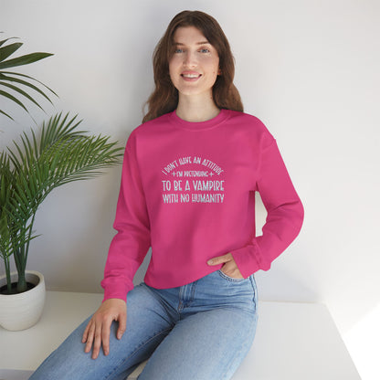 Vampire Humanity Crewneck Sweatshirt (Embroidery)