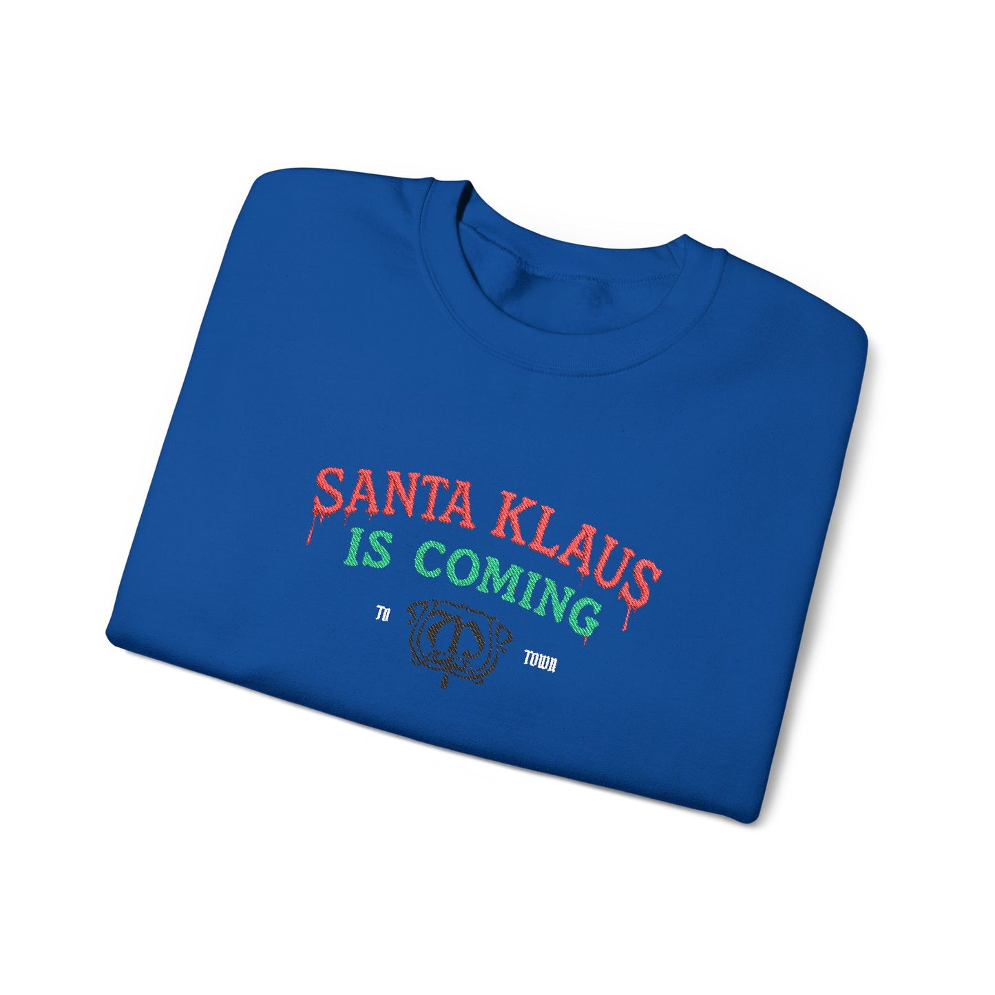 Santa Klaus Crewneck Sweatshirt (Embroidery)