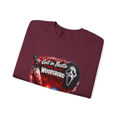 Get in Bestie (Woodsboro) Crewneck Sweatshirt