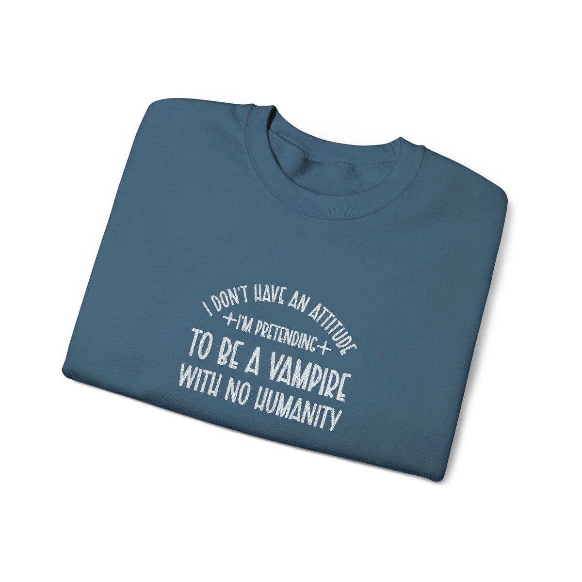 Vampire Humanity Crewneck Sweatshirt (Embroidery)