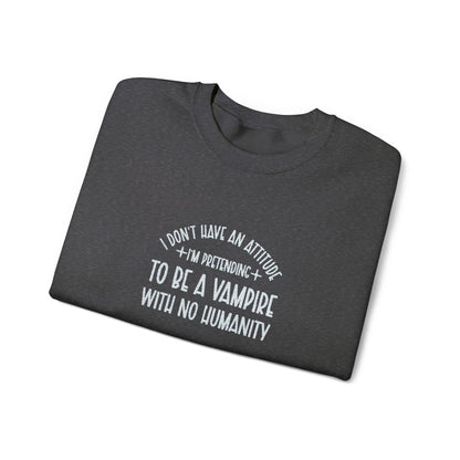 Vampire Humanity Crewneck Sweatshirt (Embroidery)