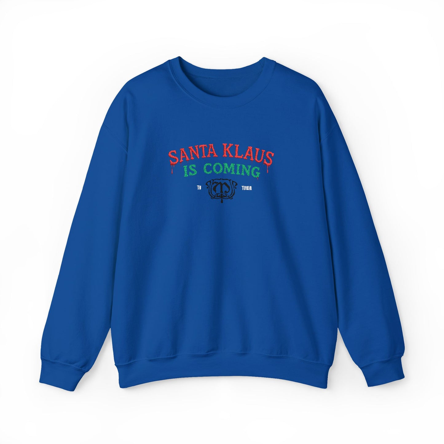 Santa Klaus Crewneck Sweatshirt (Embroidery)