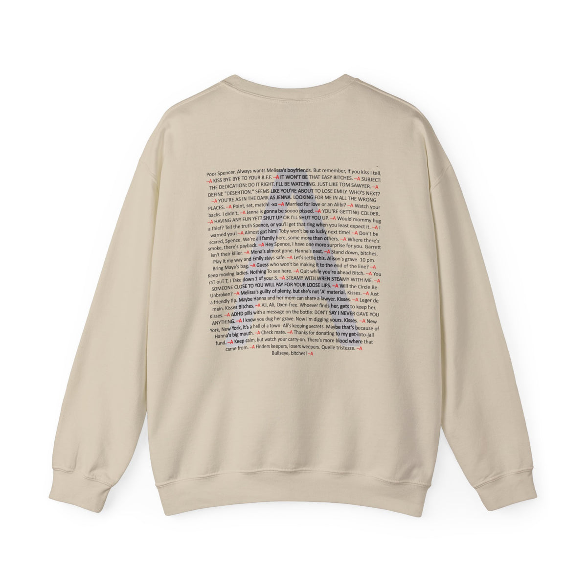 Your Favorite Liar Spencer's Txts Crewneck Sweatshirt