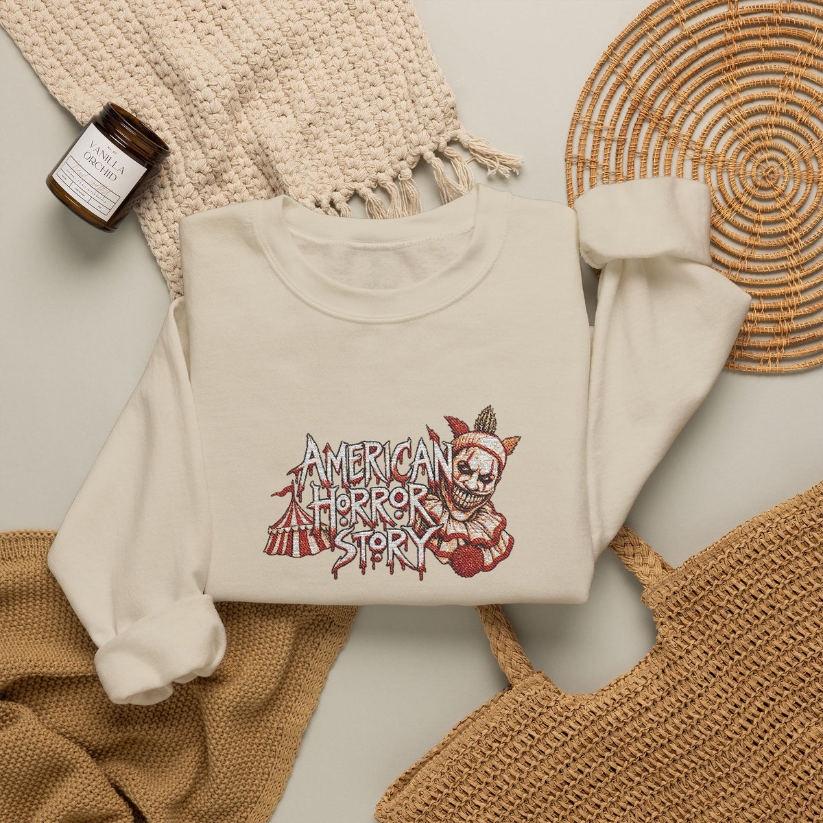 Twisty the Clown Crewneck Sweatshirt (Embroidery)