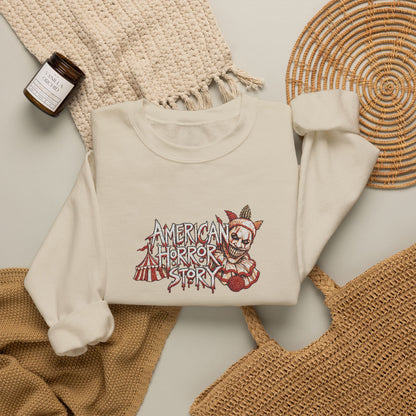 Twisty the Clown Crewneck Sweatshirt (Embroidery)