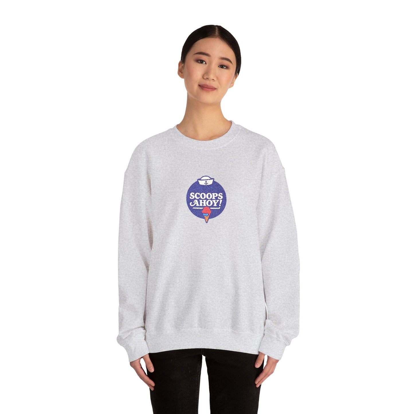 Scoops Ahoy Crewneck Sweatshirt (Embroidery)