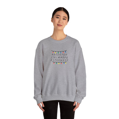 Stranger Things Alphabet Crewneck Sweatshirt (Embroidery)