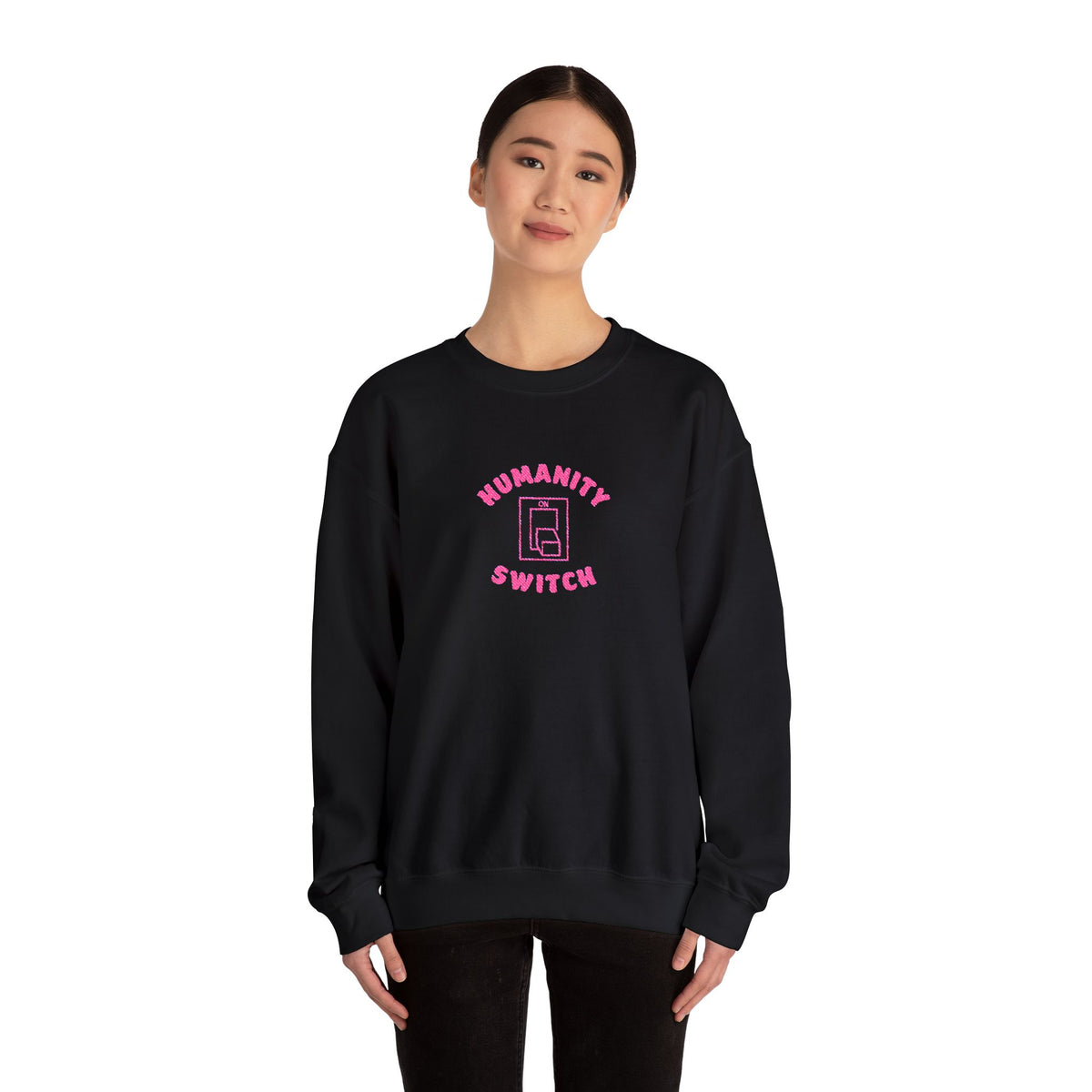 Humanity Switch Crewneck Sweatshirt (Embroidery)
