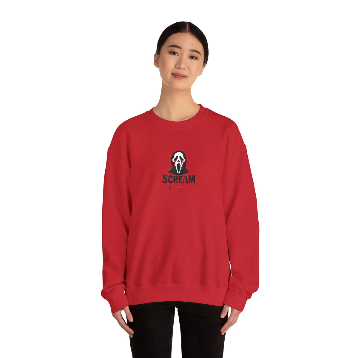 Scream Crewneck Sweatshirt (Embroidery)