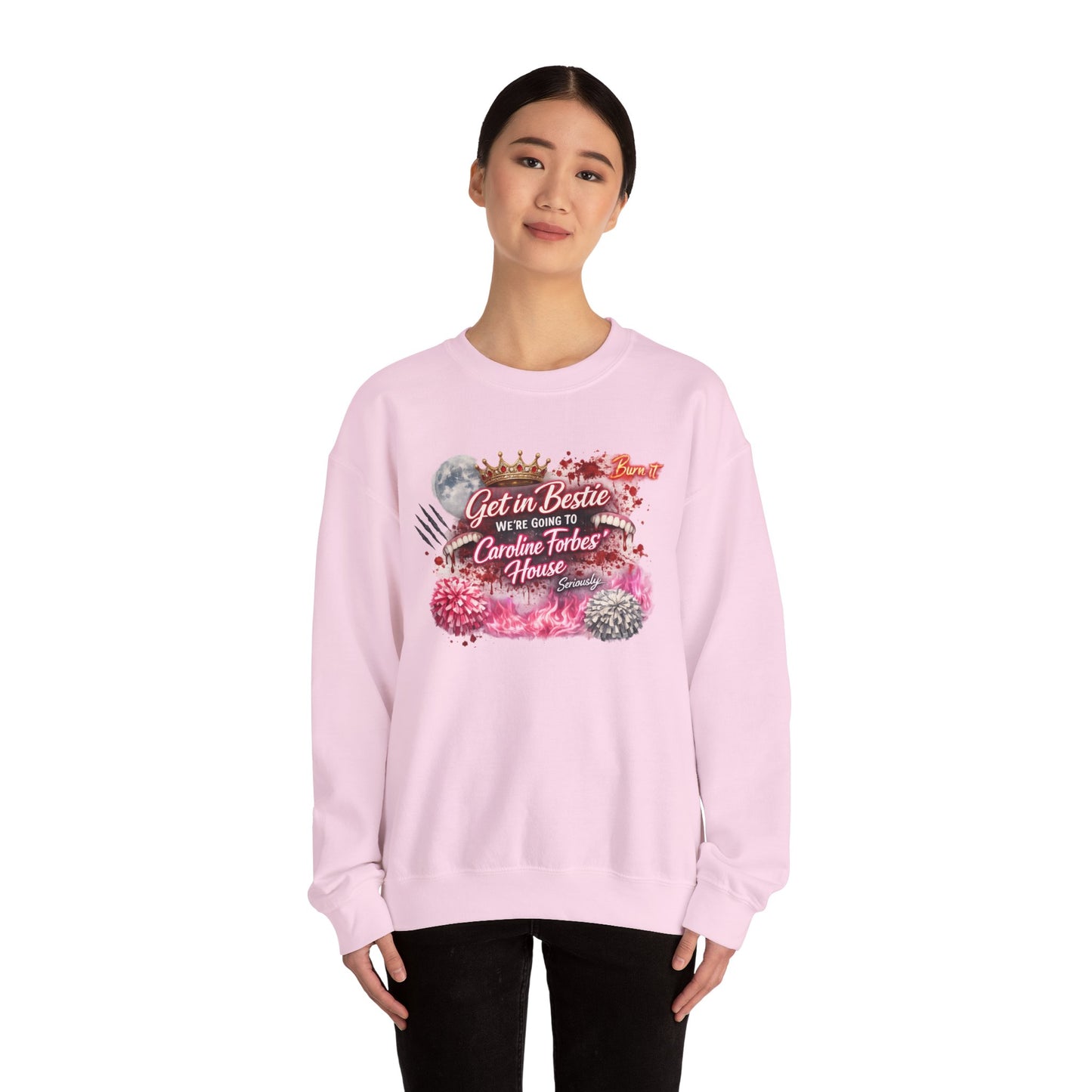 Get in Bestie (Caroline Forbes') Crewneck Sweatshirt
