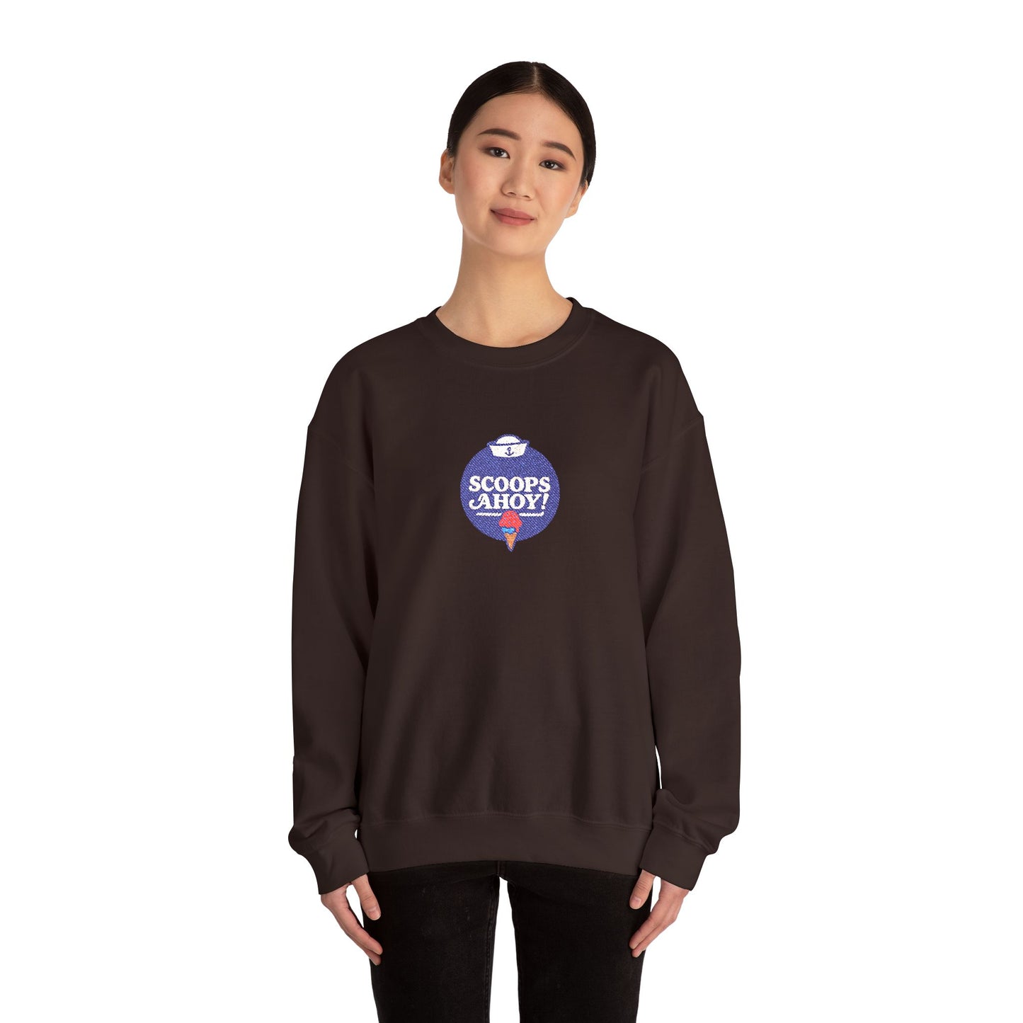 Scoops Ahoy Crewneck Sweatshirt (Embroidery)