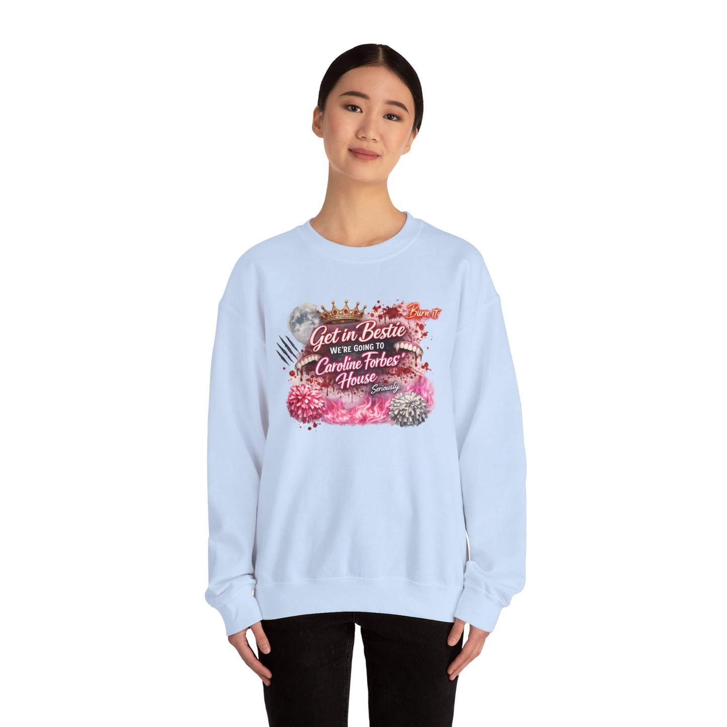 Get in Bestie (Caroline Forbes') Crewneck Sweatshirt