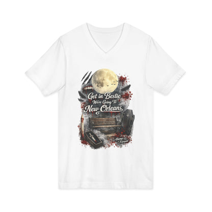 New Orleans Unisex Jersey Short Sleeve V-Neck Tee