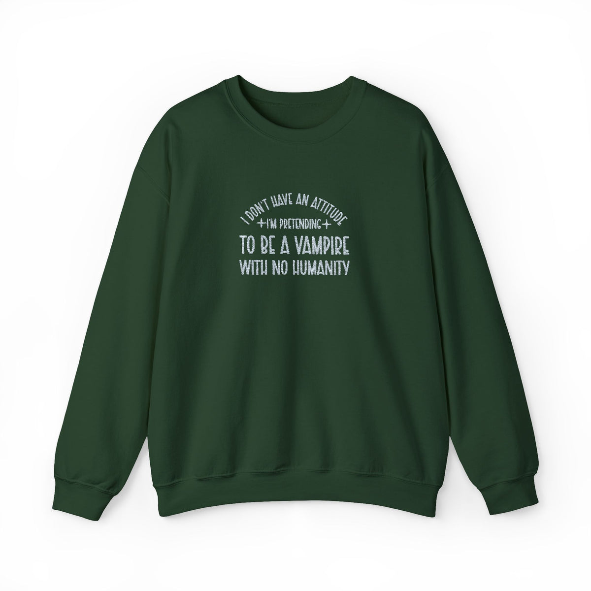 Vampire Humanity Crewneck Sweatshirt (Embroidery)