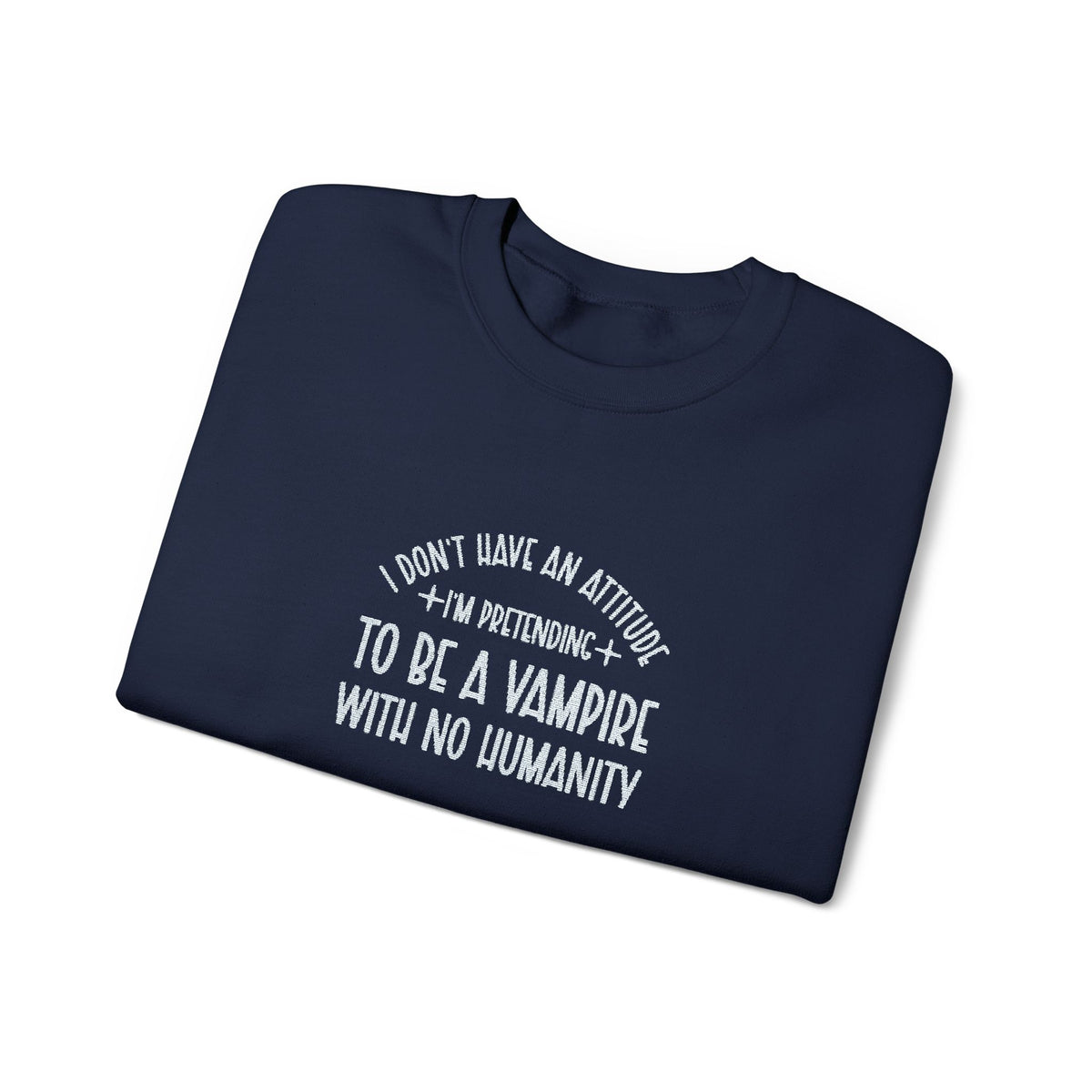 Vampire Humanity Crewneck Sweatshirt (Embroidery)