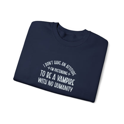 Vampire Humanity Crewneck Sweatshirt (Embroidery)