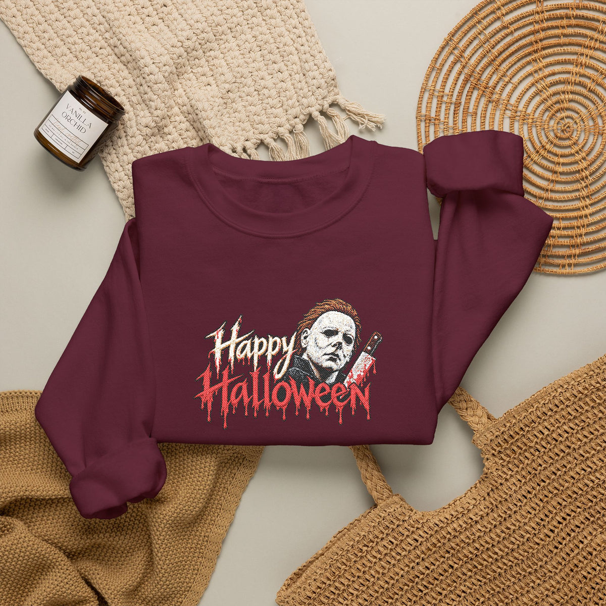 Halloween Crewneck Sweatshirt (Embroidery)