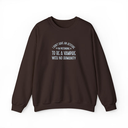 Vampire Humanity Crewneck Sweatshirt (Embroidery)