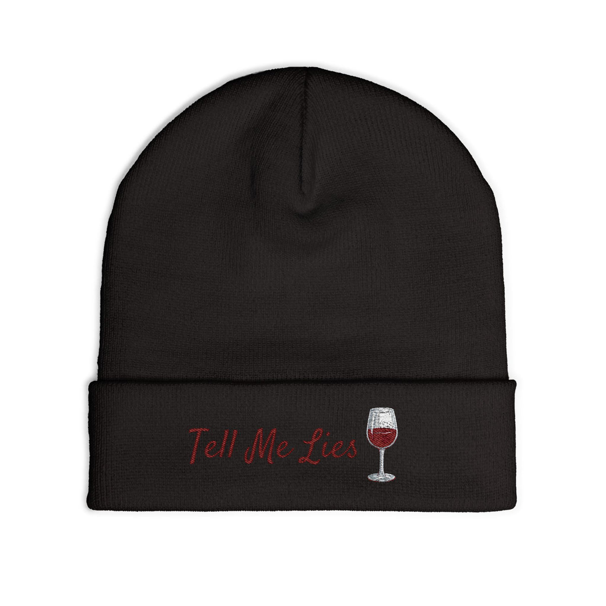 Tell Me Lies Knit Beanie (Embroidery)