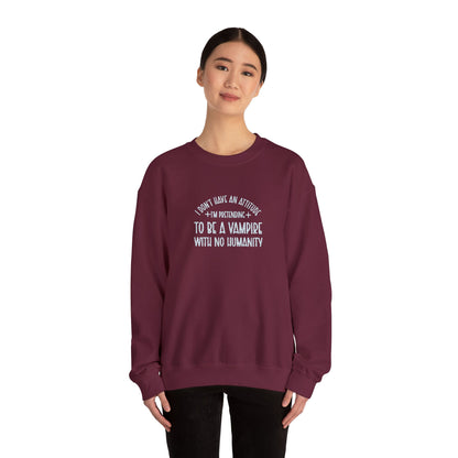 Vampire Humanity Crewneck Sweatshirt (Embroidery)