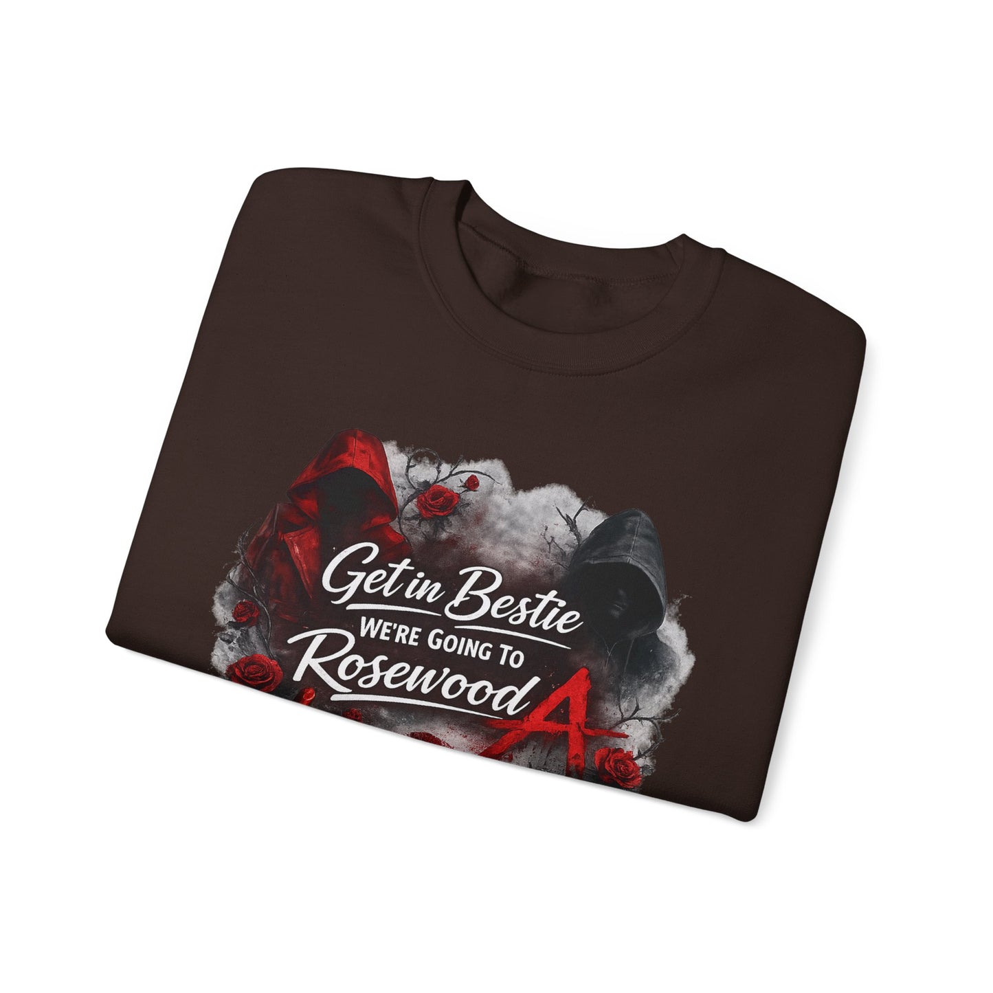 Get in Bestie (Rosewood) Crewneck Sweatshirt