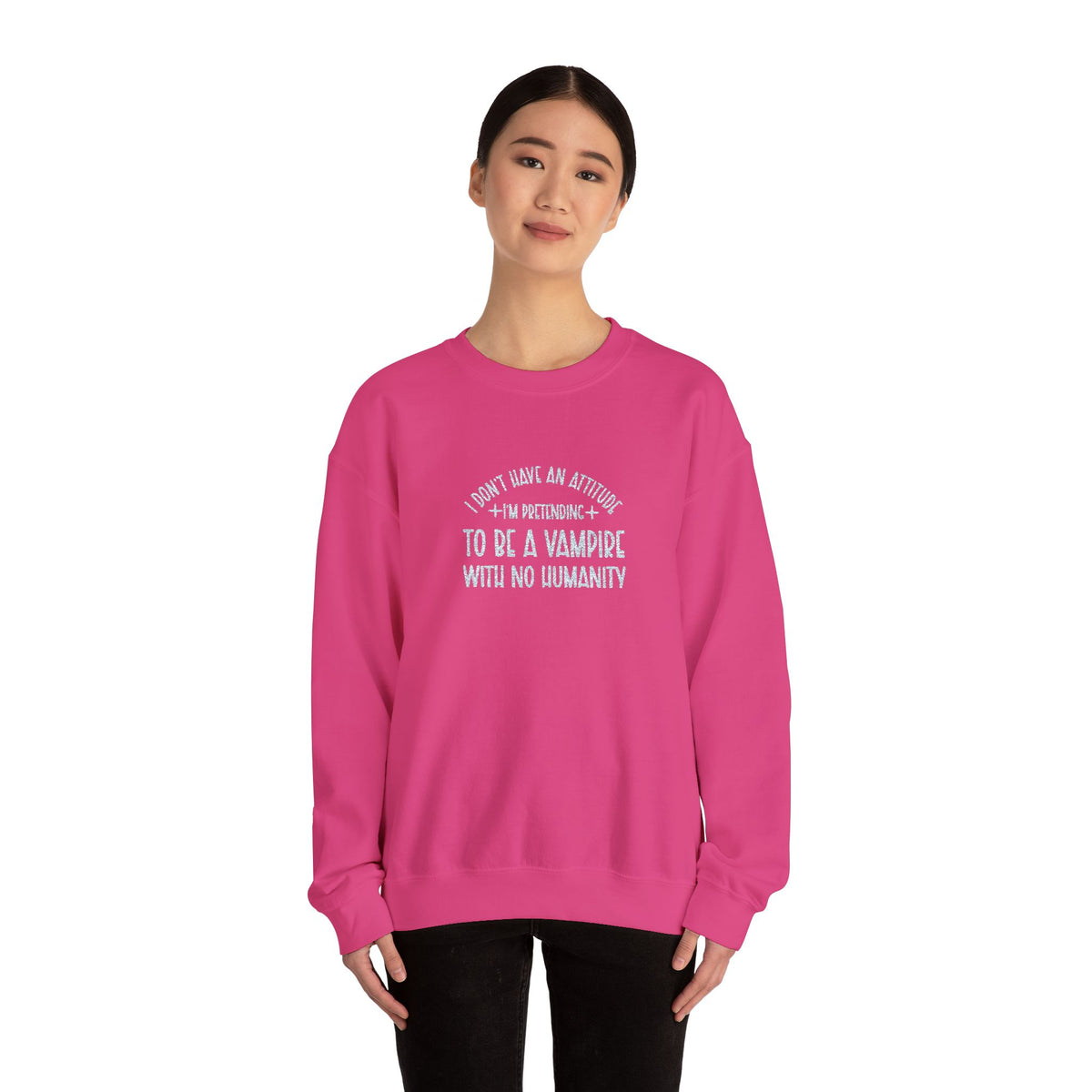 Vampire Humanity Crewneck Sweatshirt (Embroidery)
