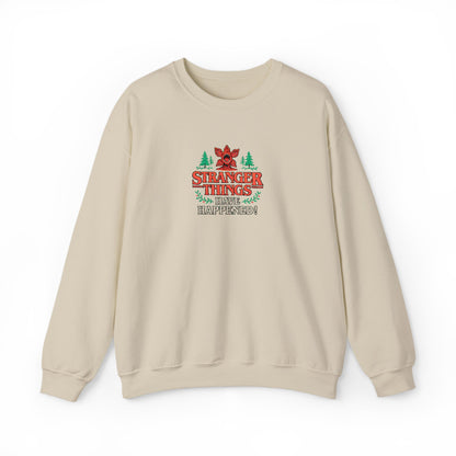 Stranger Things Have Happened Crewneck Sweatshirt (Embroidery)