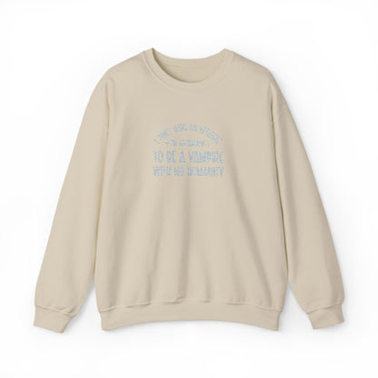 Vampire Humanity Crewneck Sweatshirt (Embroidery)
