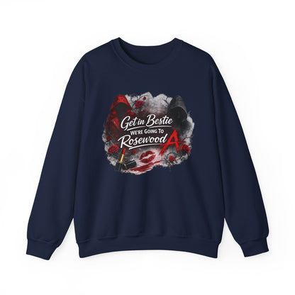 Get in Bestie (Rosewood) Crewneck Sweatshirt