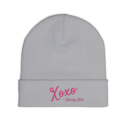 Xoxo Knit Beanie (Embroidery)