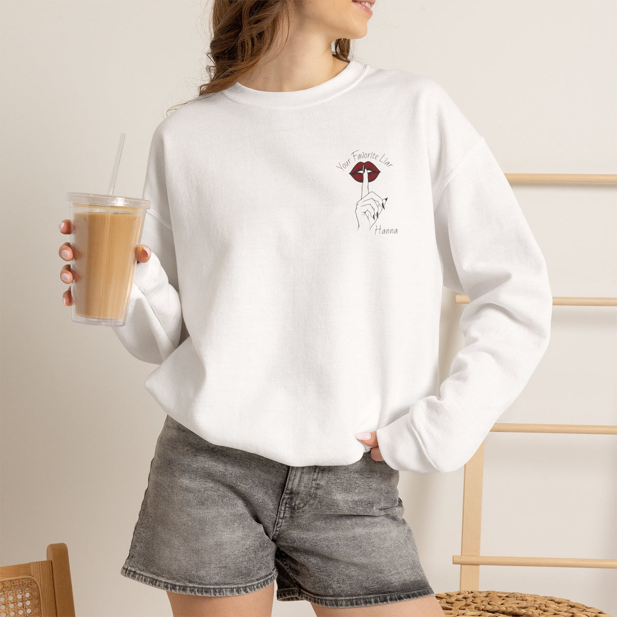Your Favorite Liar Hanna's Txts Crewneck Sweatshirt