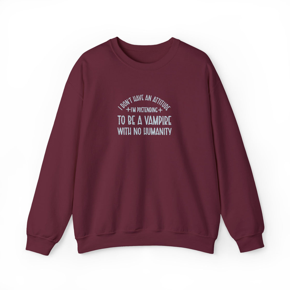 Vampire Humanity Crewneck Sweatshirt (Embroidery)