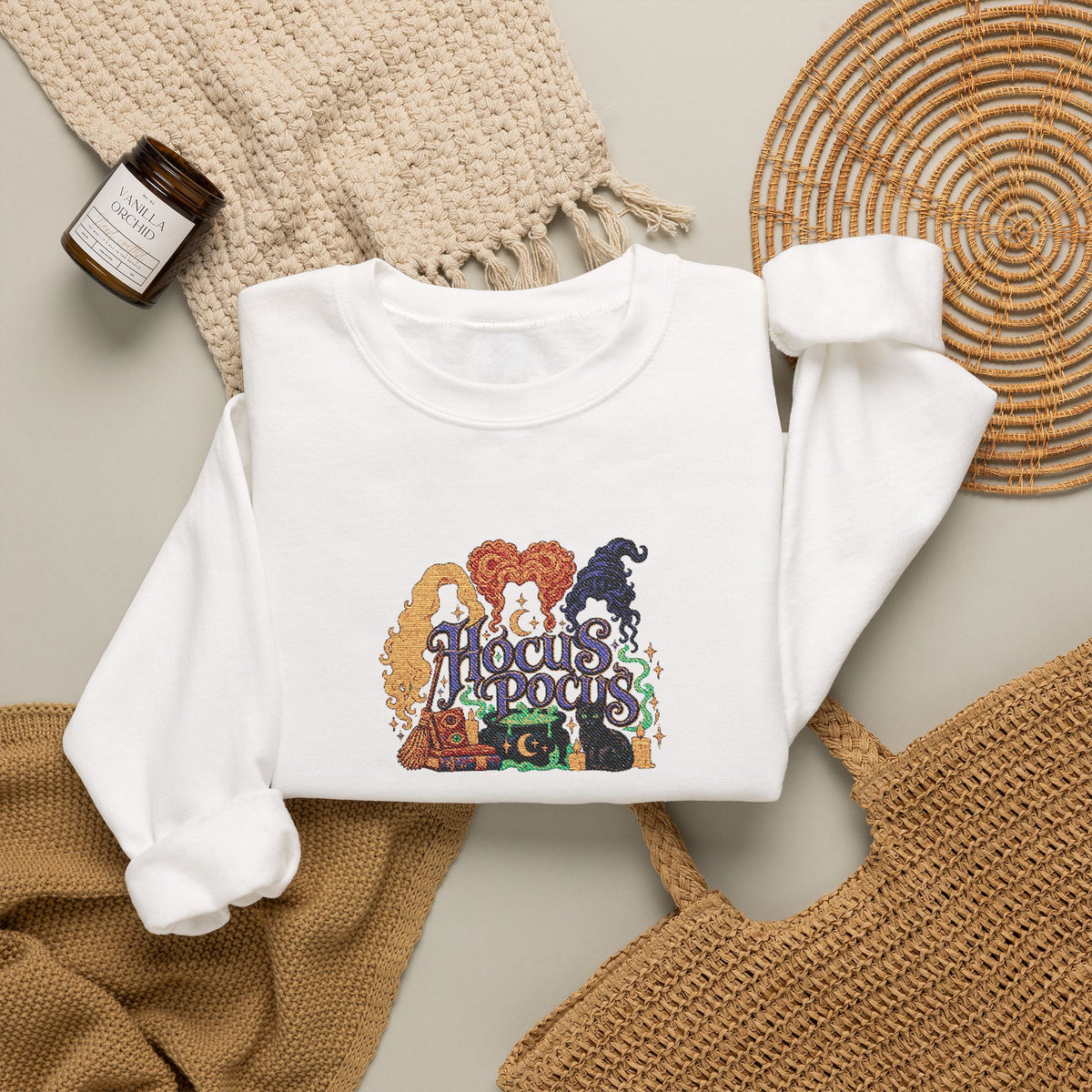 Hocus Pocus Crewneck Sweatshirt (Embroidery)