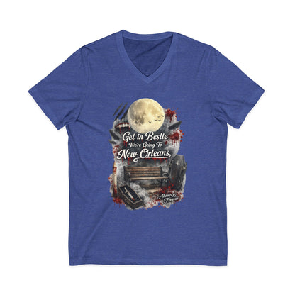 New Orleans Unisex Jersey Short Sleeve V-Neck Tee
