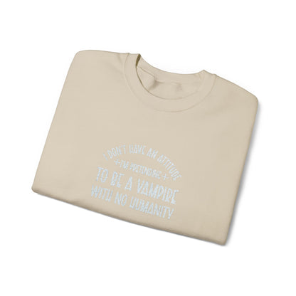 Vampire Humanity Crewneck Sweatshirt (Embroidery)