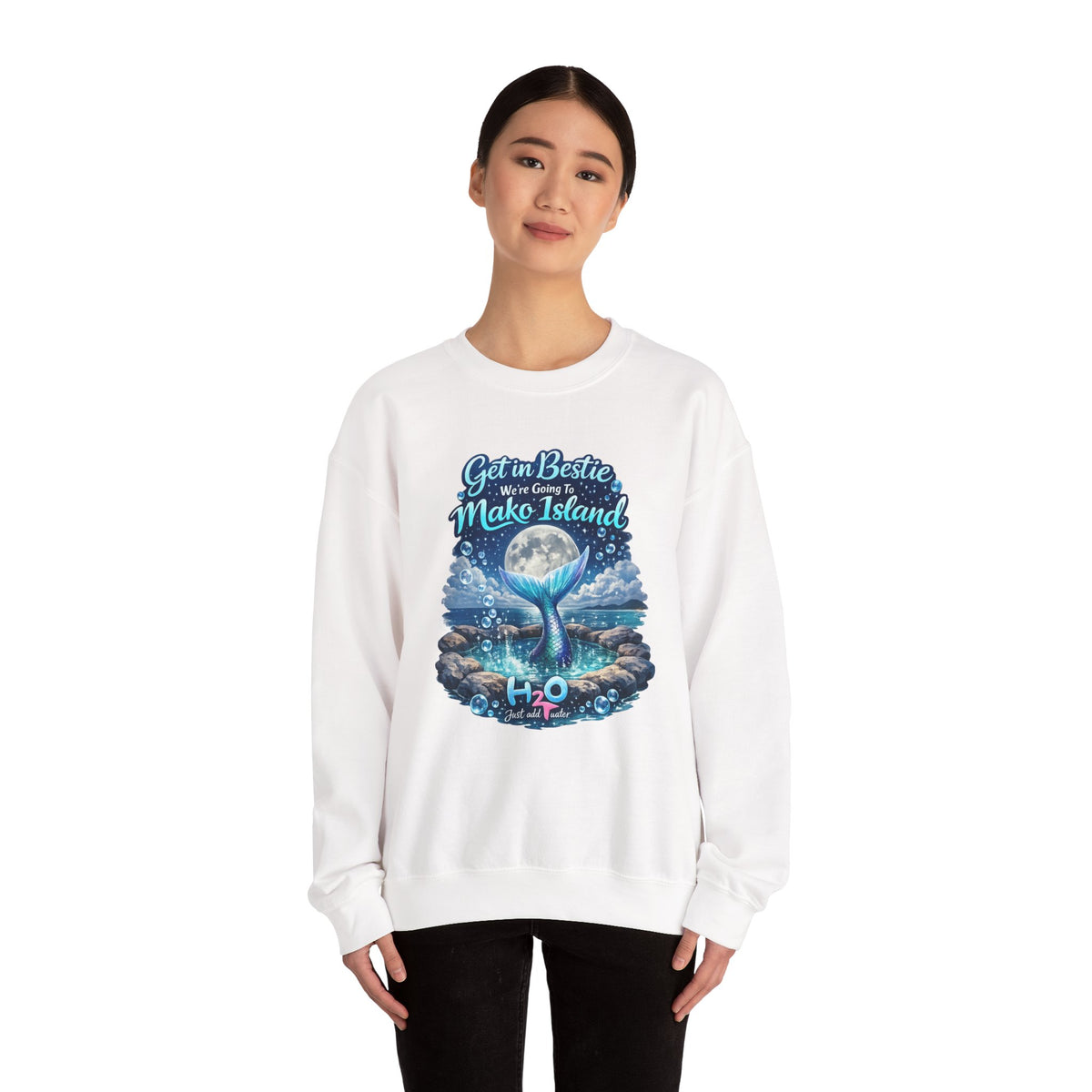 Get in Bestie (Mako Island) Crewneck Sweatshirt