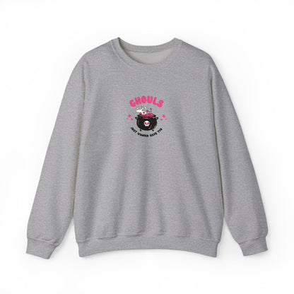 Ghouls Just Wanna Have Fun Crewneck Sweatshirt (Embroidery)
